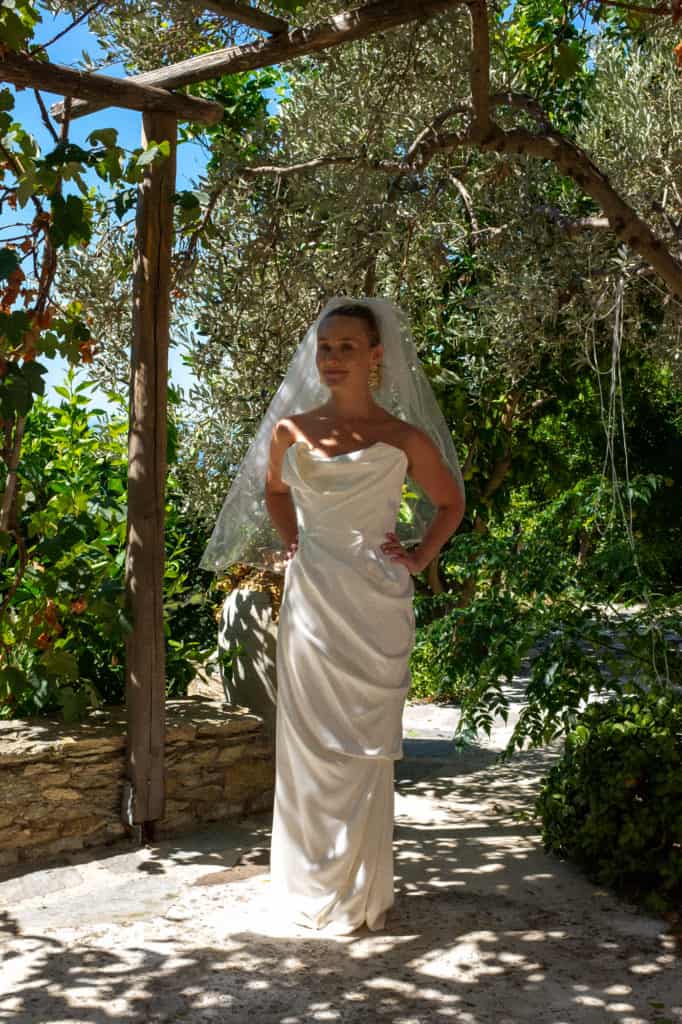 Weddings at Karimalis Winery Ikaria - image of Bride